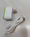 Cargador Completo Weibo Adaptador Con Doble Usb Y Cable V8 Blanco