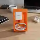 Cargador Naisu Completo Adaptador Y Cable Tipo C Blanco Rapi