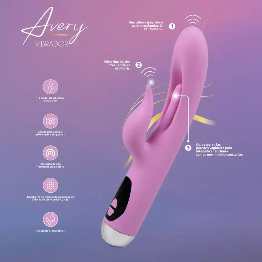 Vibrador Avery Con Carga Usb-c