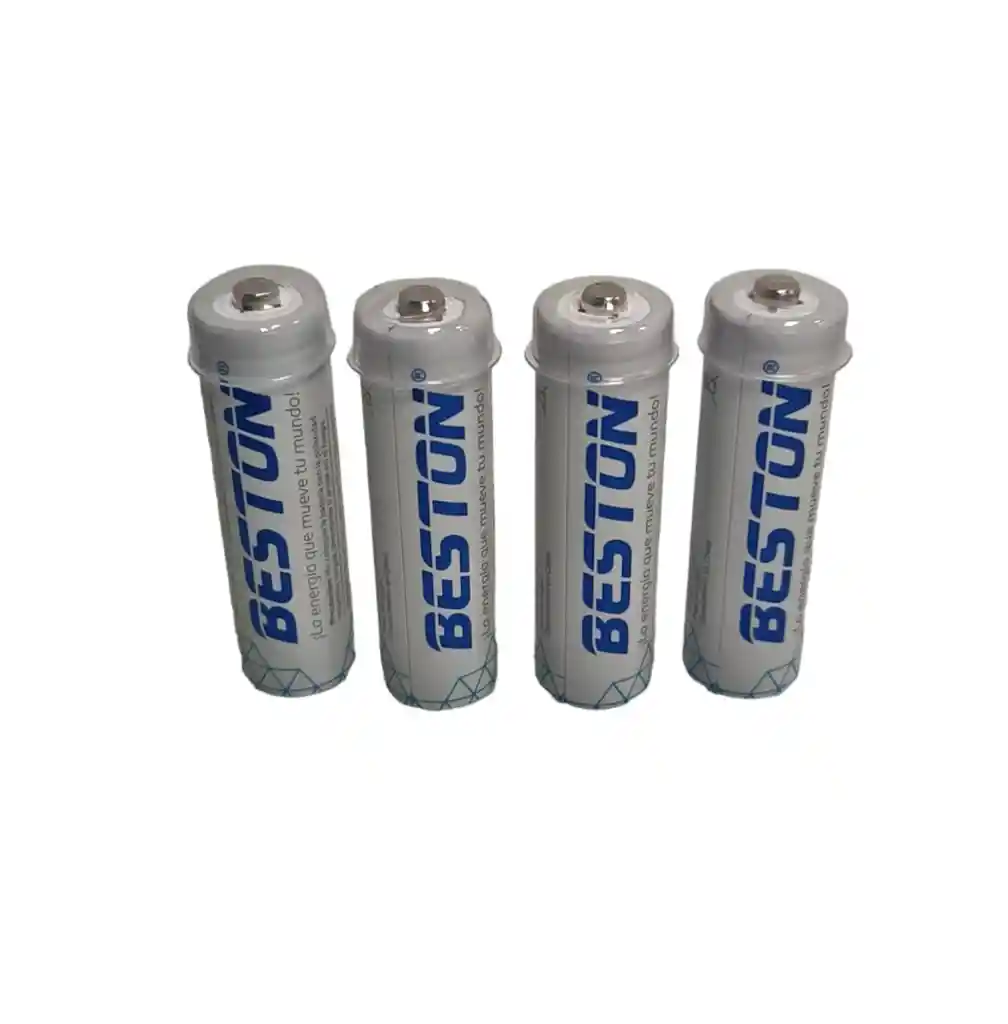 Cargador + 4 Pilas Beston Aa 2700mah