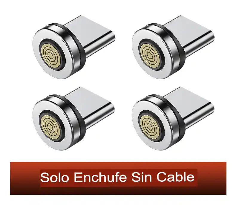 Cable Toocki Magnético Con Adaptadores Tipo C Y Lightning