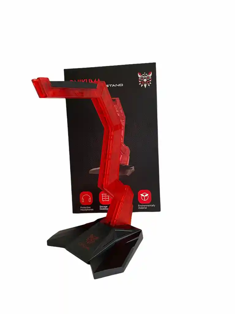 Soporte/ Base Antideslizante Roja Para Auriculares Onikuma