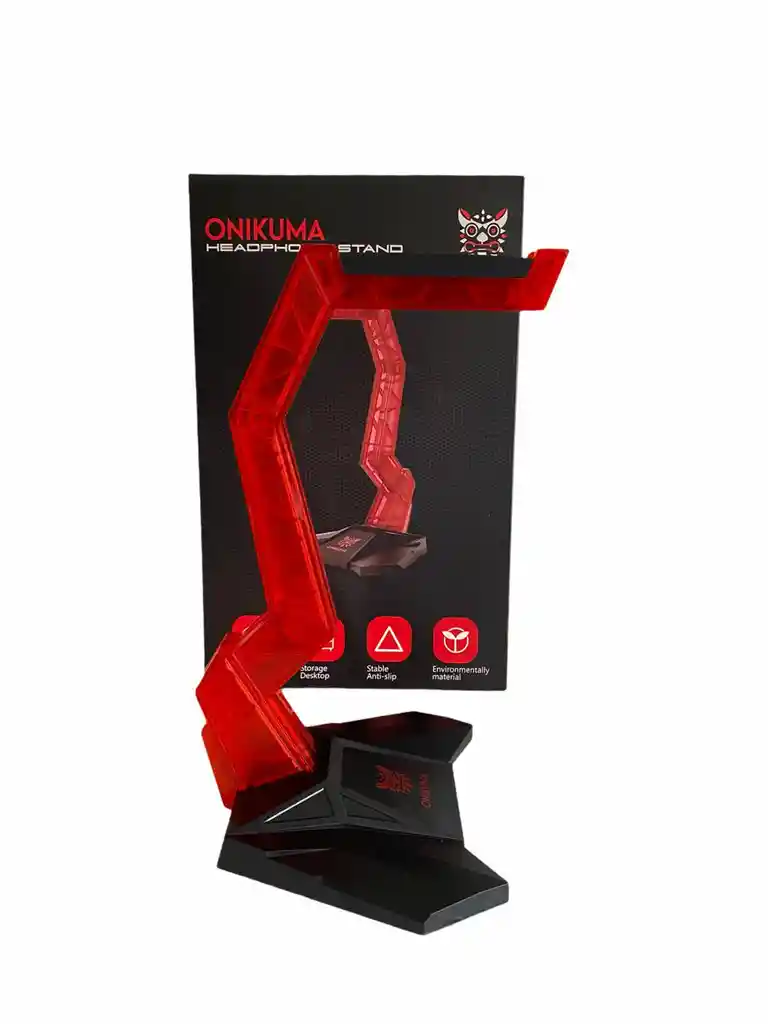 Soporte/ Base Antideslizante Roja Para Auriculares Onikuma