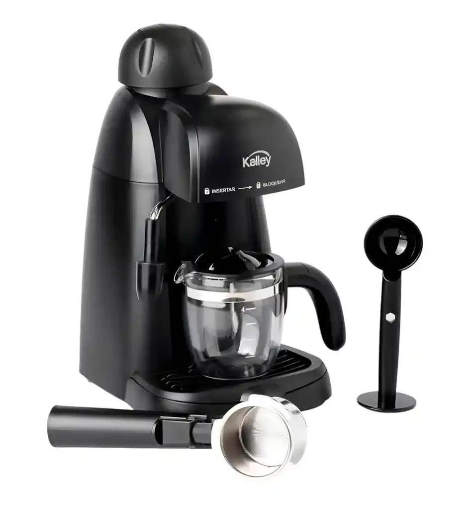 Cafetera Expreso Kalley K-ex35 Semi Automática Negra Negro