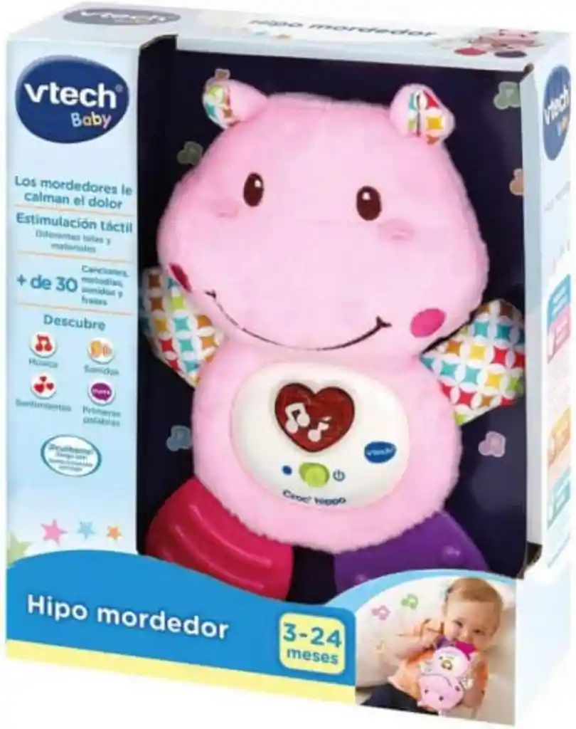 Juguete Estimulación Hipo Mordedor Rosado Para Bebés