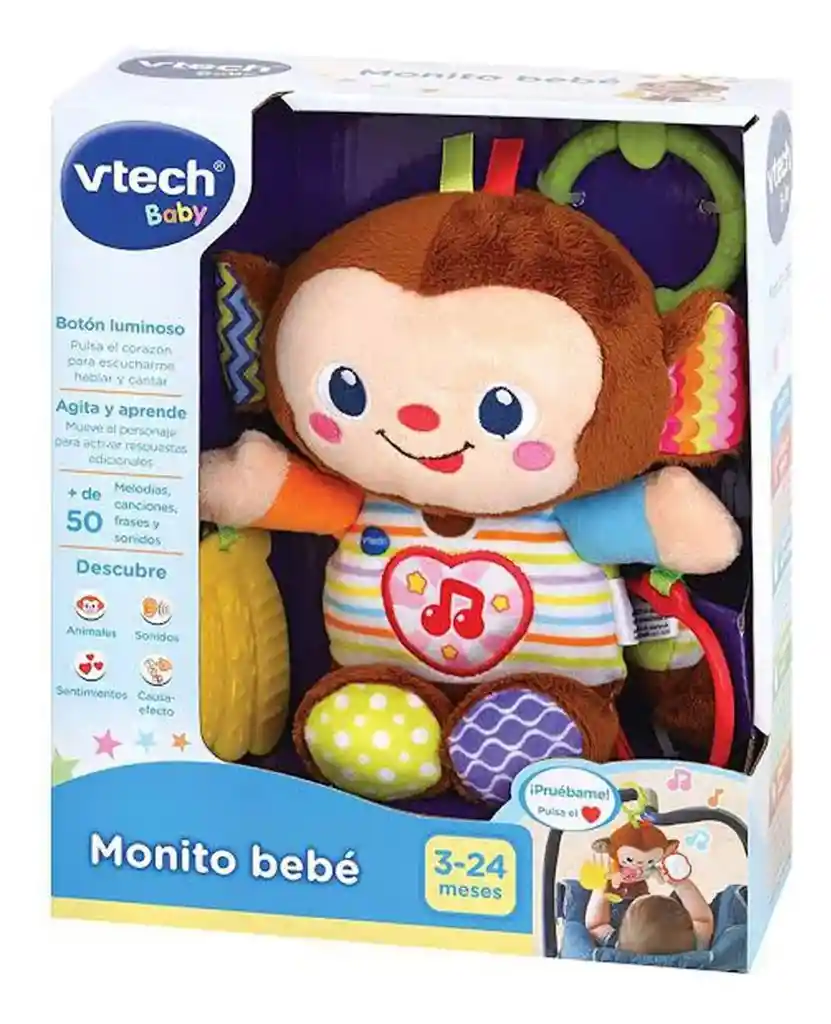 Juguete Estimulación Monito Bebé Para Bebés