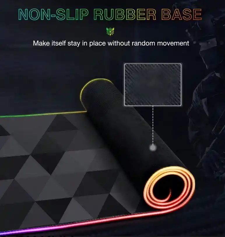 Tapete Pad Mouse Gamer Rgb Onikuma G6 Largo 80x30 Xxl