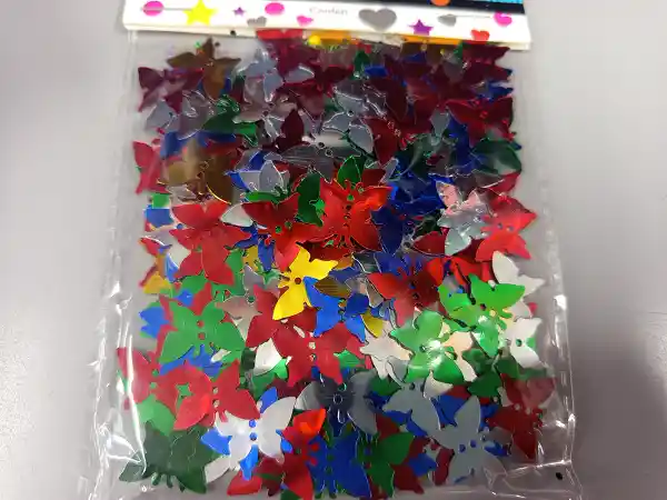 Conffeti Para Fiesta De Mariposas Metalizadas