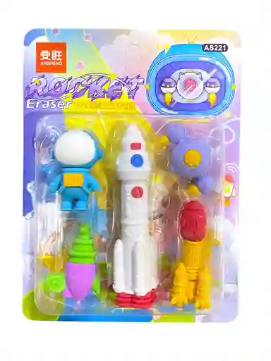 Borrador Figuras Astronauta Blister X 5uds Ref As221