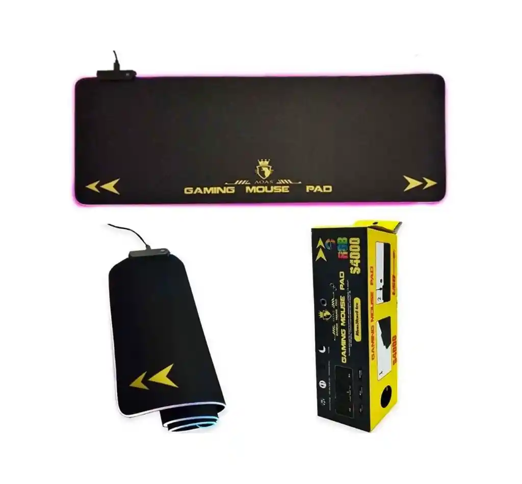 Rgb Tapete Pad Mouse Gamer Con Luces Led Extra Largo 80*30cm
