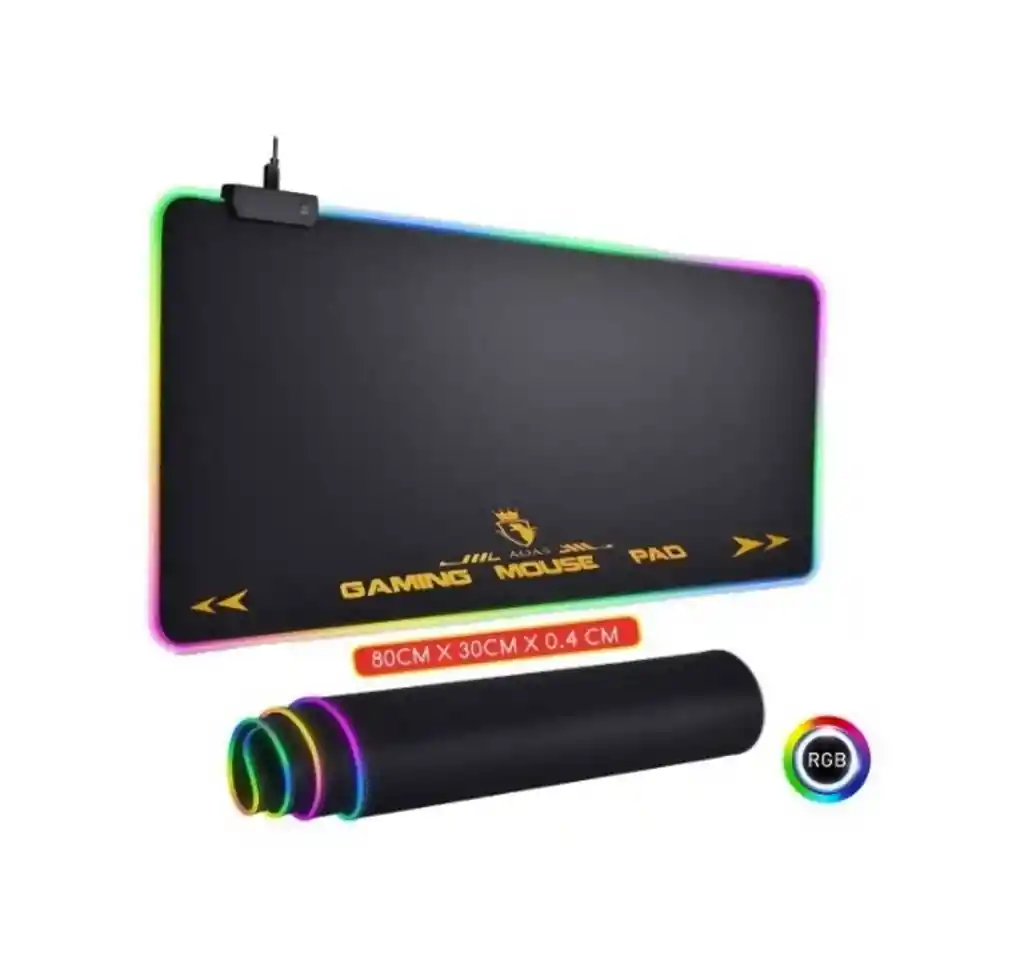 Rgb Tapete Pad Mouse Gamer Con Luces Led Extra Largo 80*30cm