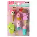Borrador Figuras Helados Blister X6 Uds Ref 8736