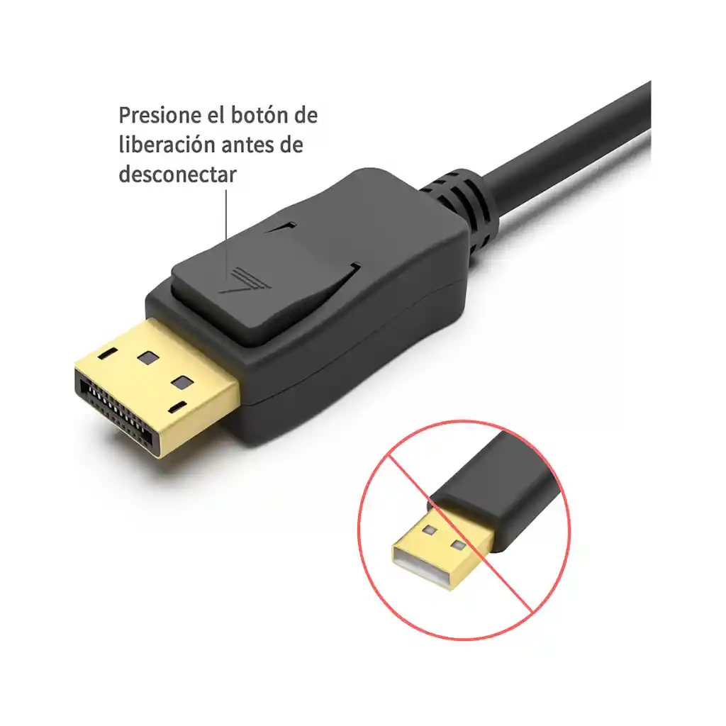 Cable 4k Display Port A Hdmi 1.8 Metros