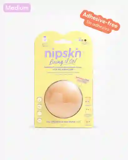 Cubre Pezones Sin Adhesivo Reutilizables, M (8 Cm) / Vainilla | Nipskin®