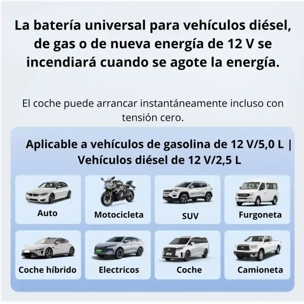 Arrancador De Batería Iniciador 12v Compresor Portátil 5en1