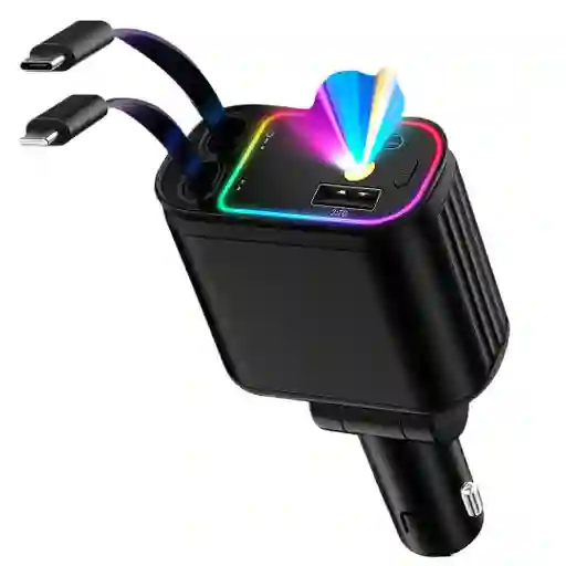Cargador De Carro 4 En 1 Con Proyector