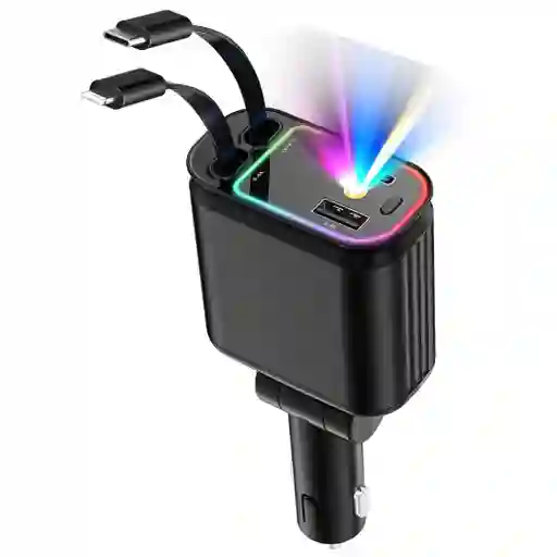 Cargador De Carro 4 En 1 Con Proyector
