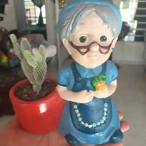 Maceta Ellie Con Cactus Ref1