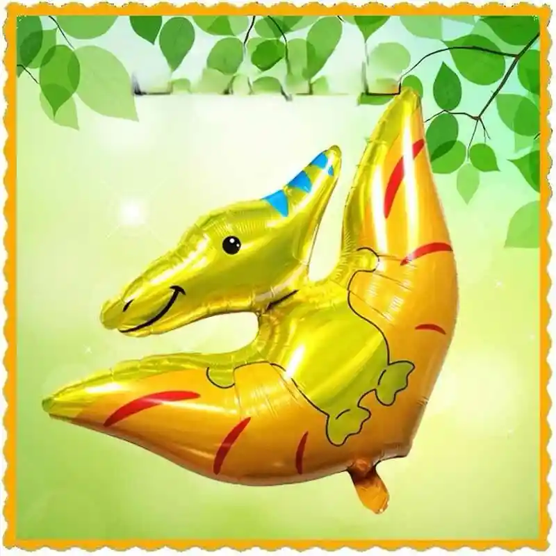 Globo Dinosaurio Pterosaurio Amarillo X 1 Unid