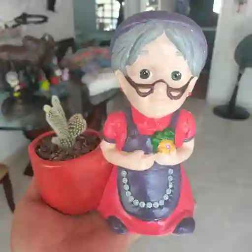 Maceta Ellie Con Cactus Ref2
