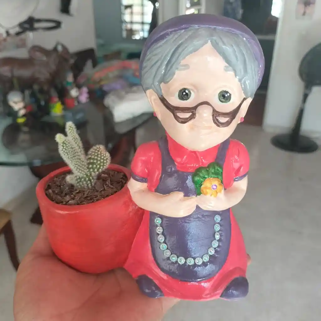 Maceta Ellie Con Cactus Ref2