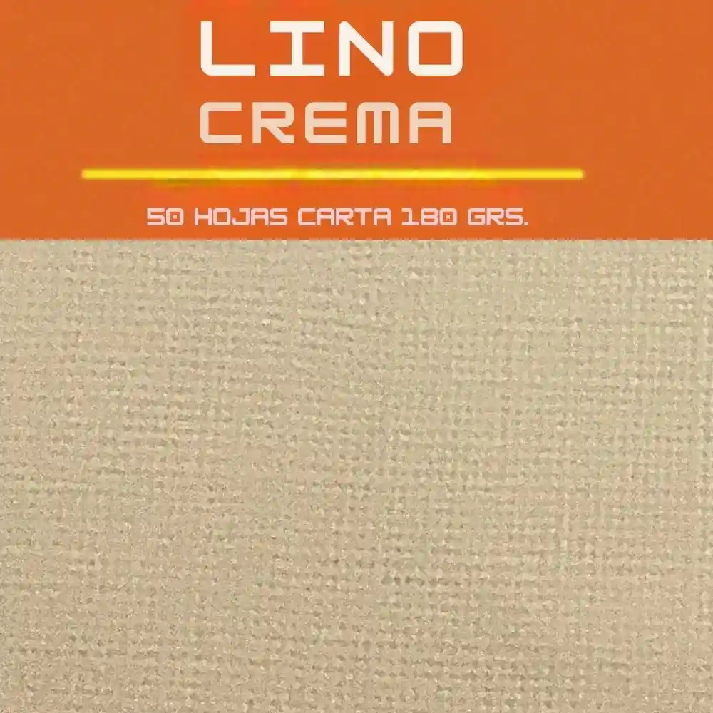 Cartulina Texturizada O Gofrada Pára Imprimir - Lino Crema