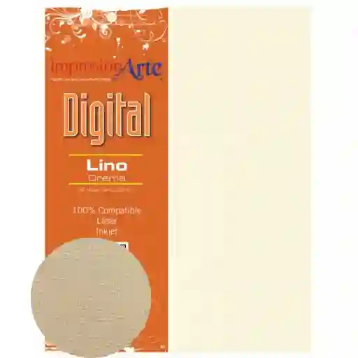 Cartulina Texturizada O Gofrada Pára Imprimir - Lino Crema