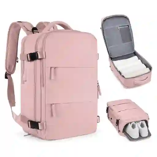 Morral De Mano Expandible Usb Mochila Viajera Cabina 25 Lt
