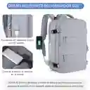 Morral De Mano Expandible Usb Mochila Viajera Cabina 25 Lt