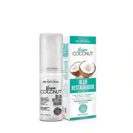 Aceite Be Natural Virgin Coconut Restauración 50ml