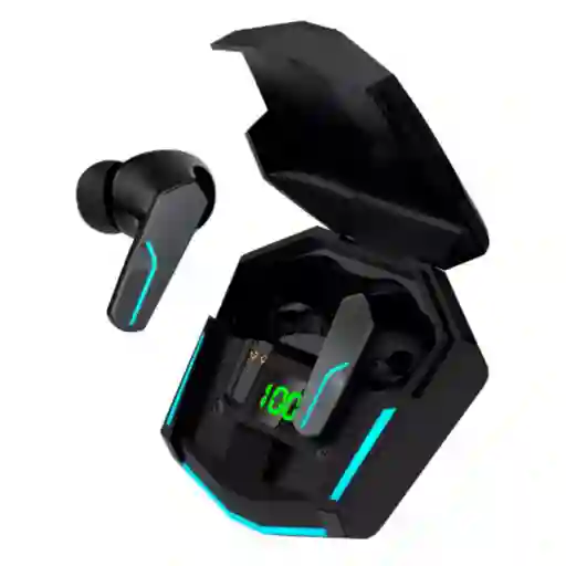 Audífonos Tws Inalámbricos Movisun T7 Bluetooth Gamer Color Negro