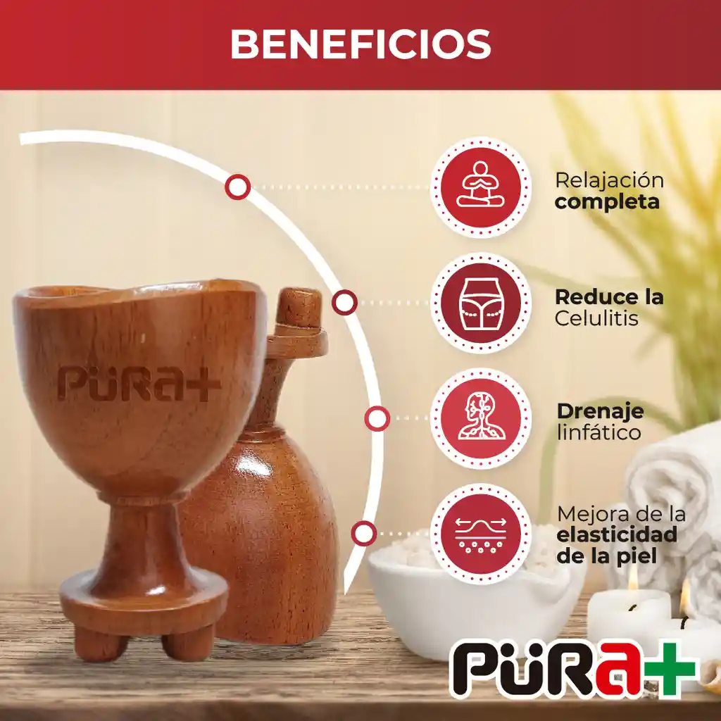 Maderoterapia Masajeador Copa Sueca Con Champiñon