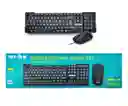 Combo Teclado Y Mouse Usb Alambrico Weibo Fc-535 Color Del Teclado Negro