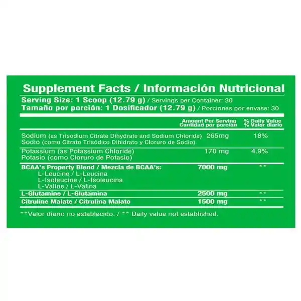 Bcaa S 384 Gr 30 Servicios Aminoacidos