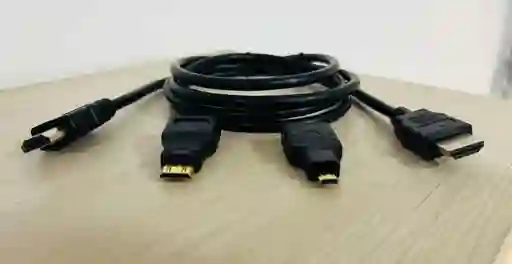 Cable Hdmi A Hdmi 3 En 1 Con Hdmi Mini Y Micro Hdmi 1.5 Mt