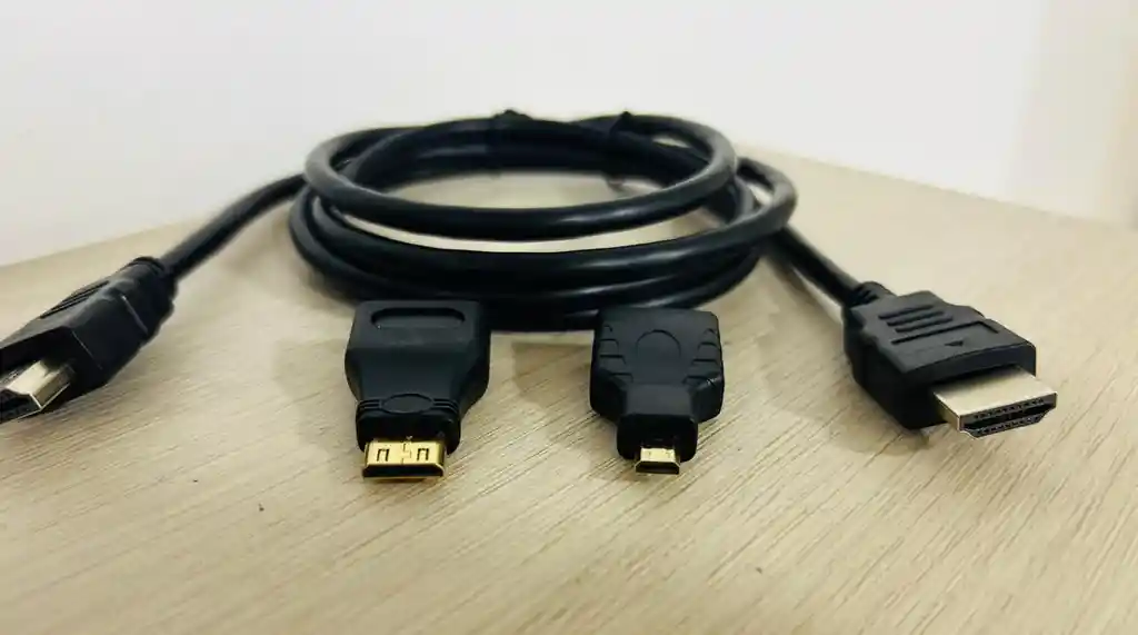 Cable Hdmi A Hdmi 3 En 1 Con Hdmi Mini Y Micro Hdmi 1.5 Mt