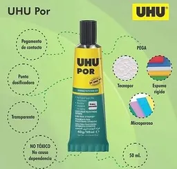 Pegante Uhu 40g Especial Para Material Icopor, Microporoso, Espuma