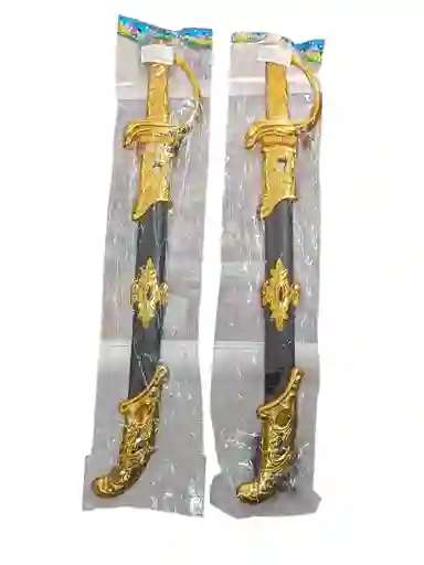 ⚔️ Espada Pirata Dorada De Juguete 🏴‍☠️