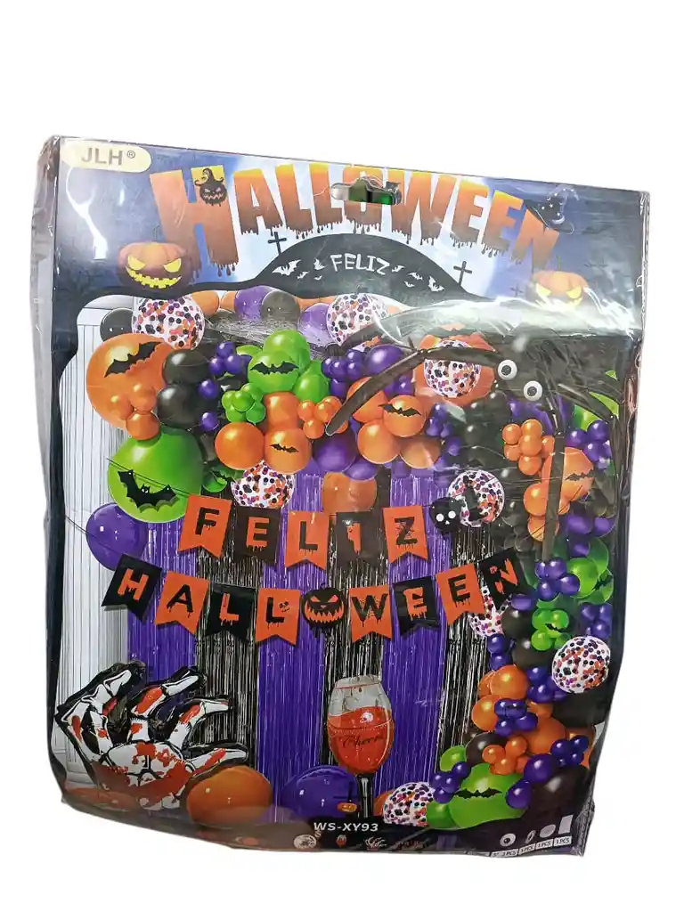 🎃🕷️ Set De Decoración Halloween Con Globos Y Accesorios 👻🕸️