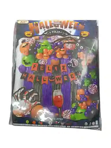 🎃🕷️ Set De Decoración Halloween Con Globos Y Accesorios 👻🕸️