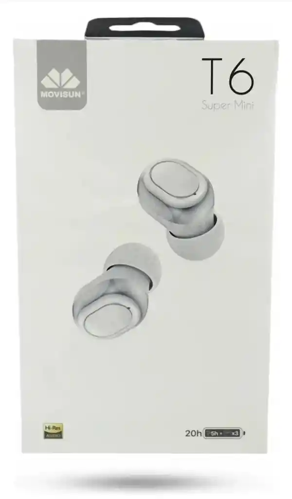 Audífonos Inalámbricos Movisun T6 Súper Mini Ligero Gris