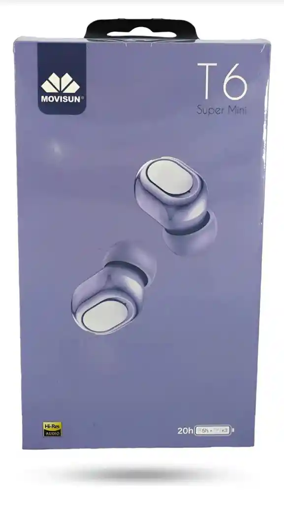 Audífonos Inalámbricos Movisun T6 Súper Mini Ligero Violeta