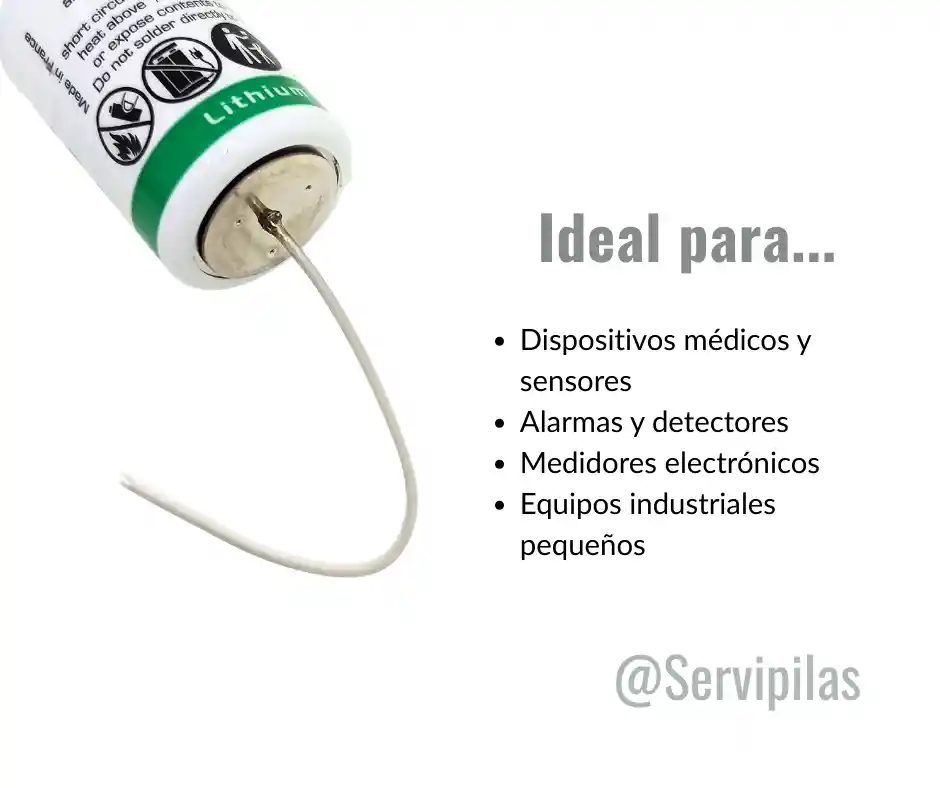 Pila Ls14250 Saft 1/2aa 3.6v Con Axial