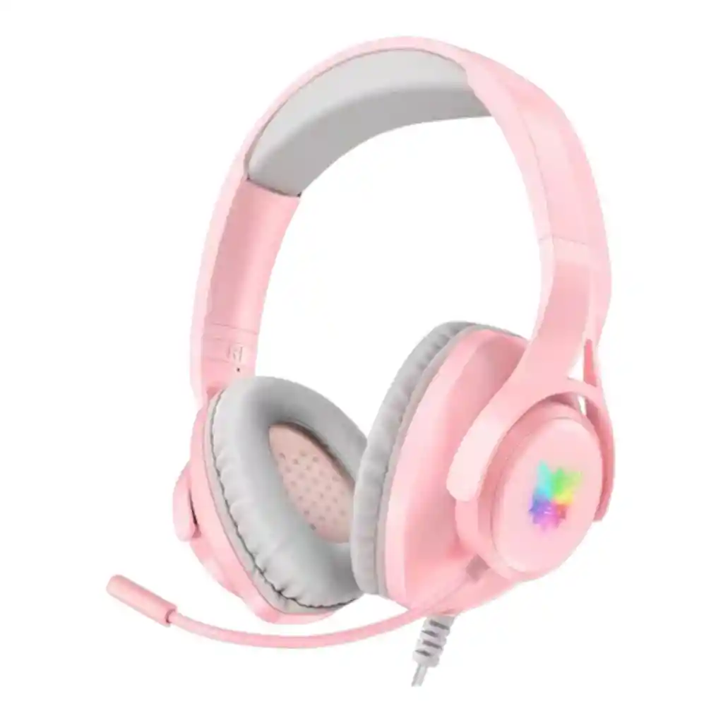 Audifonos Gamer X16 Rosa Con Luz Led + Base Onikuma
