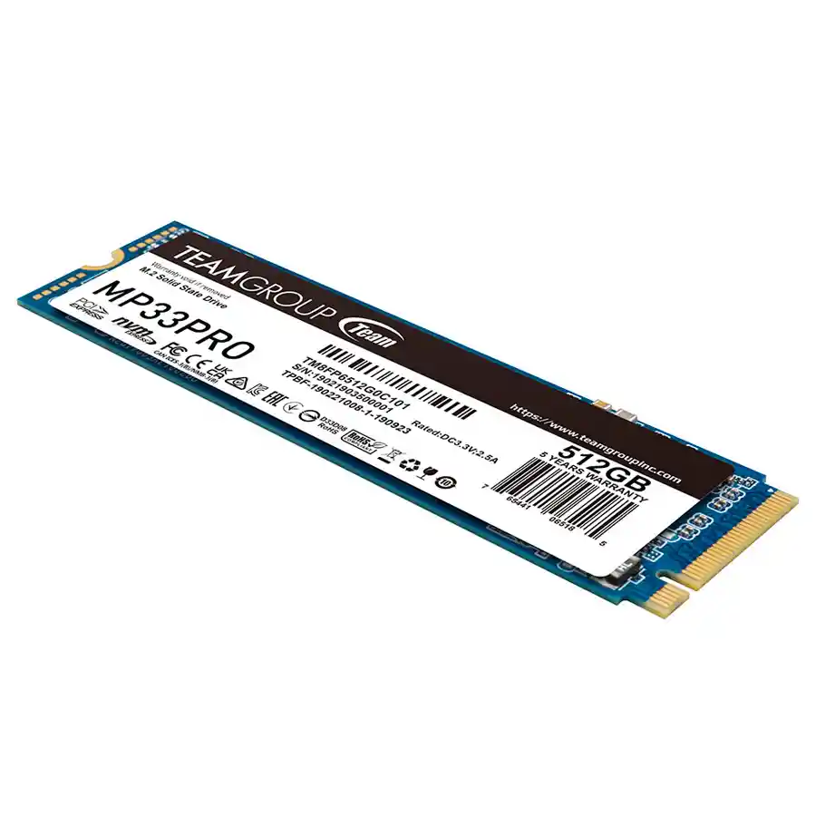 Unidad Solida M2 Teamgroup Mp33 Pro 512gb 3500mbs