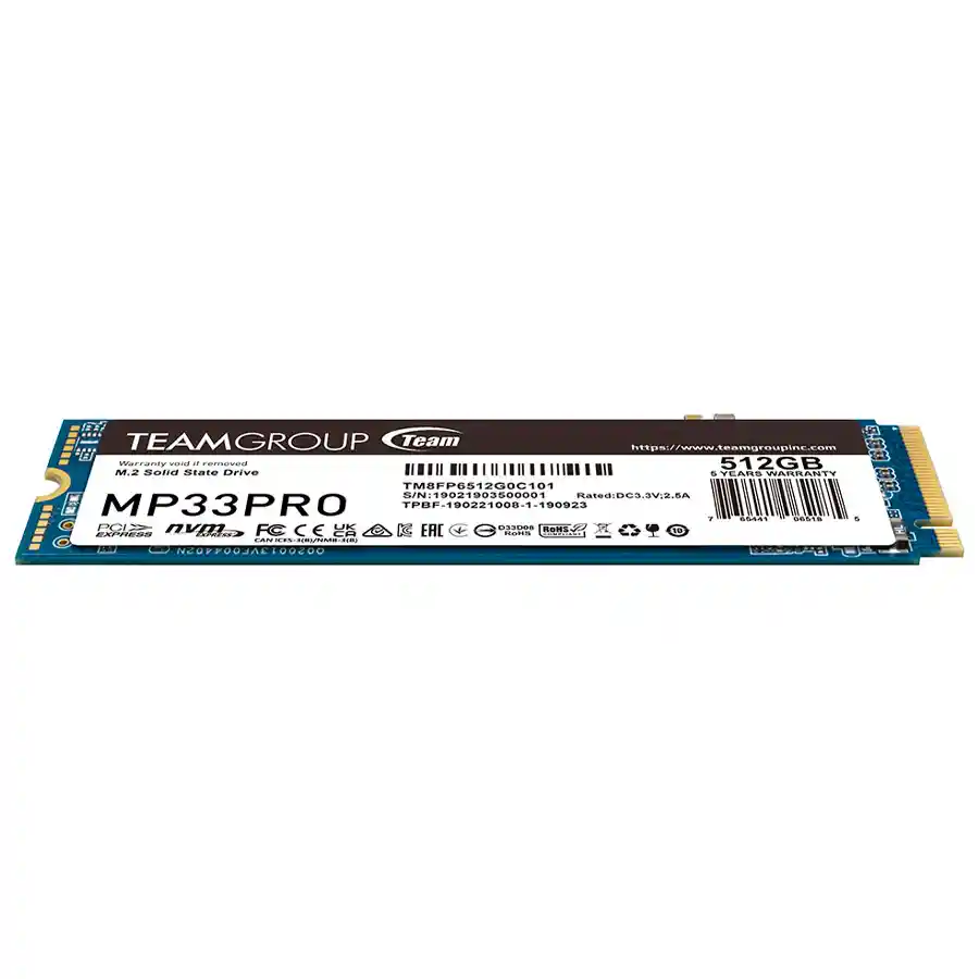 Unidad Solida M2 Teamgroup Mp33 Pro 512gb 3500mbs