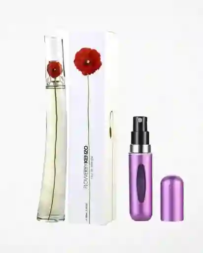 Kenzo Flower 1.1 + Perfumero | Fragancia Para Mujer Floral Atalcada Moderna En Caja