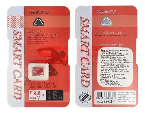 Tarjeta De Memoria Micro Sd 16gb Tranyoo Seisa Tf-32g