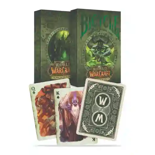 Baraja De Cartas Bicycle World Warcraft Verde