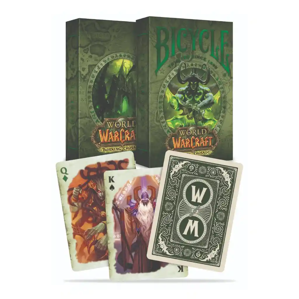Baraja De Cartas Bicycle World Warcraft Verde